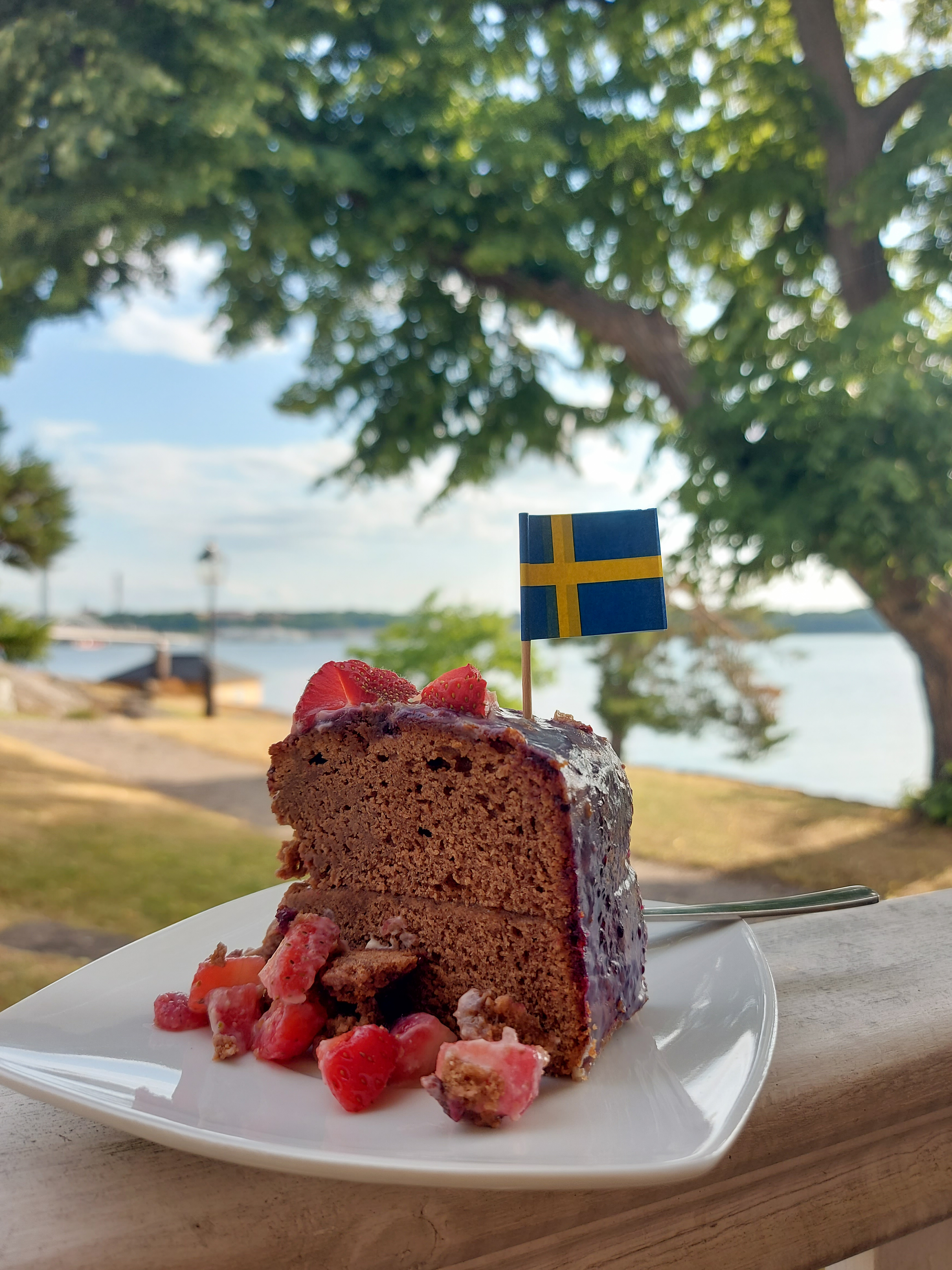 Erdbeertorte zu Midsommar